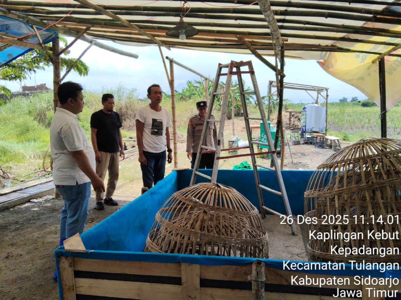 Respon Aduan Warga Adanya Sabung Ayam, Polsek Tulangan Turun Langsung ke Lokasi