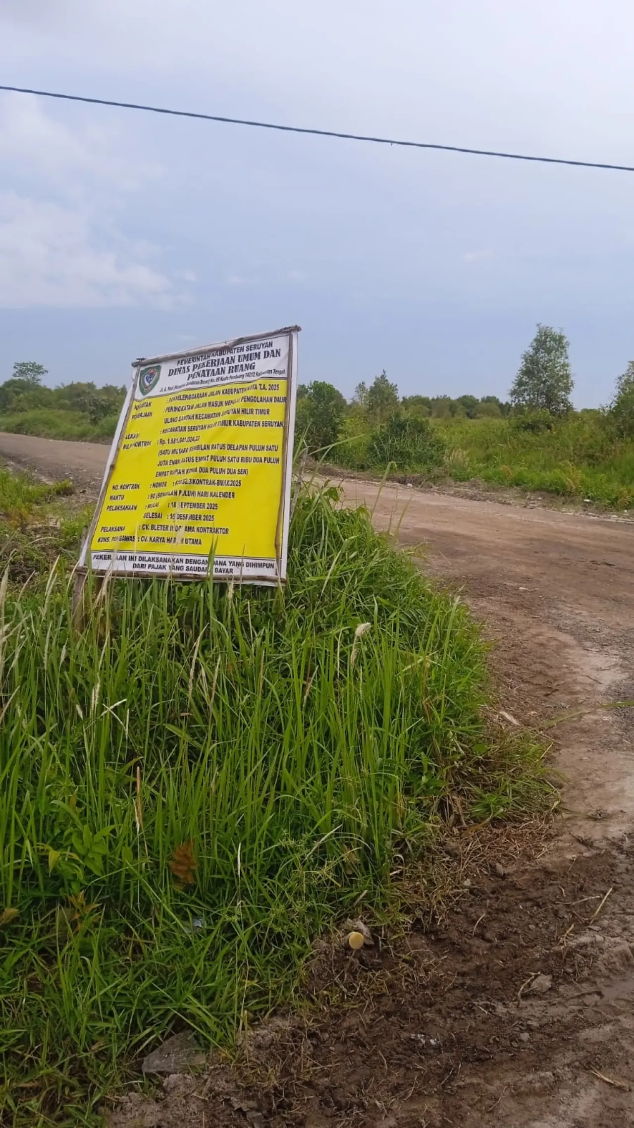 Diduga Langgar Kontrak dan Berpotensi Merugikan Negara, Proyek Jalan Dinas PUPR Seruyan Disorot Keras