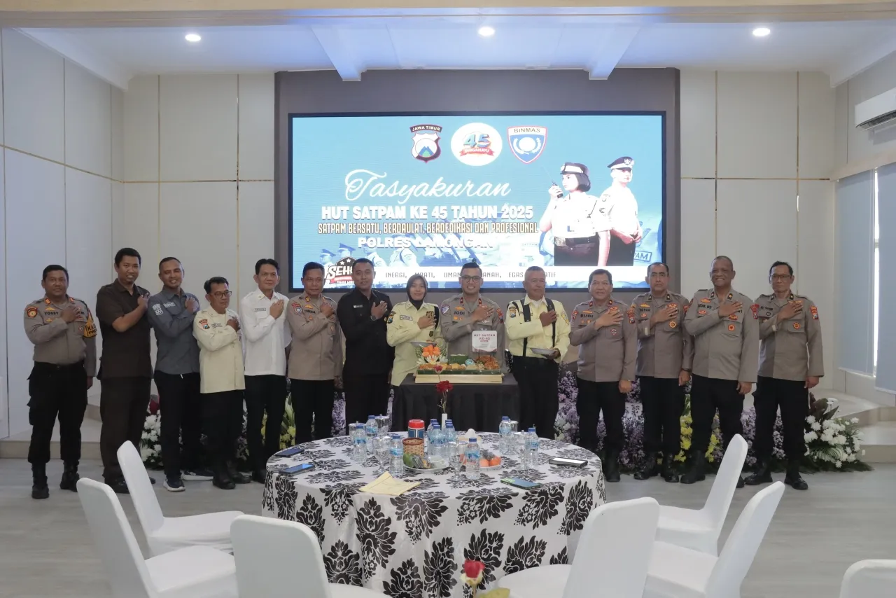 Pesan Kapolres Lamongan di Tasyakuran HUT Satpam ke-45