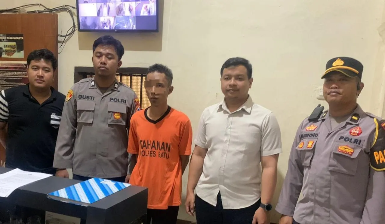 Polres Batu Amankan Tersangka Komplotan Jambret Perhiasan Emak - emak