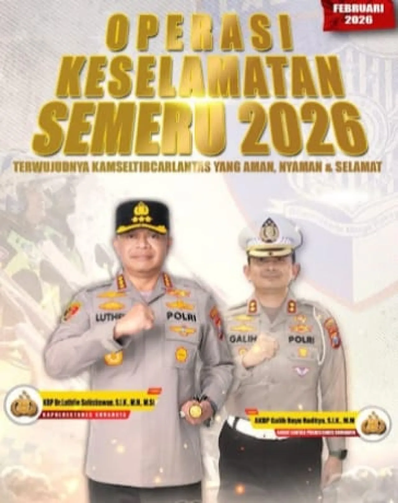 Upaya Cipta Kondisi, Satlantas Polrestabes Surabaya Gelar Operasi Keselamatan Semeru 2026, Sasar 10 Jenis Pelanggaran