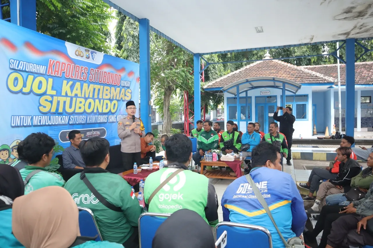 Polres Situbondo Gandeng Ojol Perkuat Pengawasan di Lokasi Rawan Kriminalitas Guna Menjaga Kondusivitas Kamtibmas
