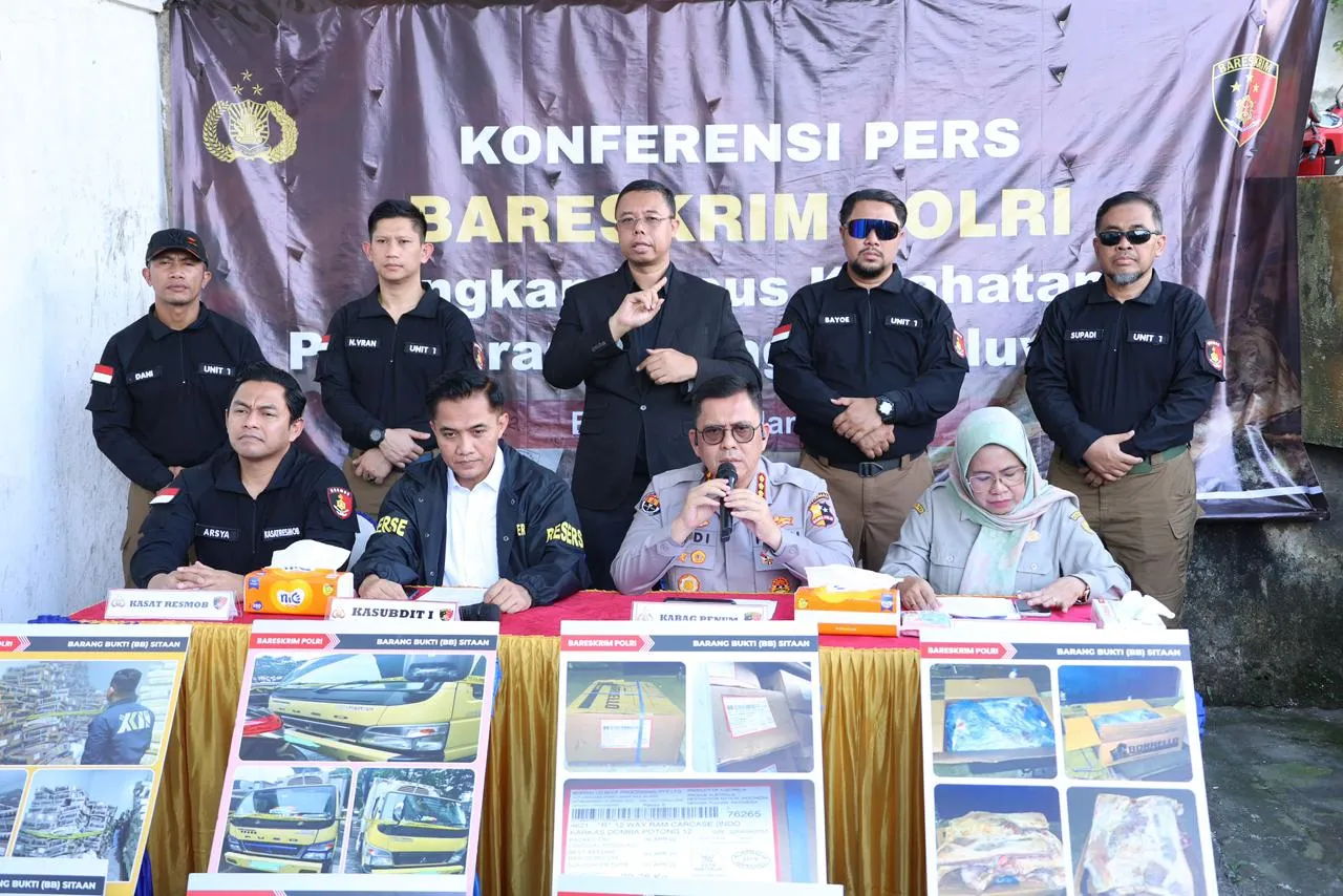 Bareskrim Polri Ungkap Peredaran Daging Domba Impor Kedaluwarsa di Tangerang