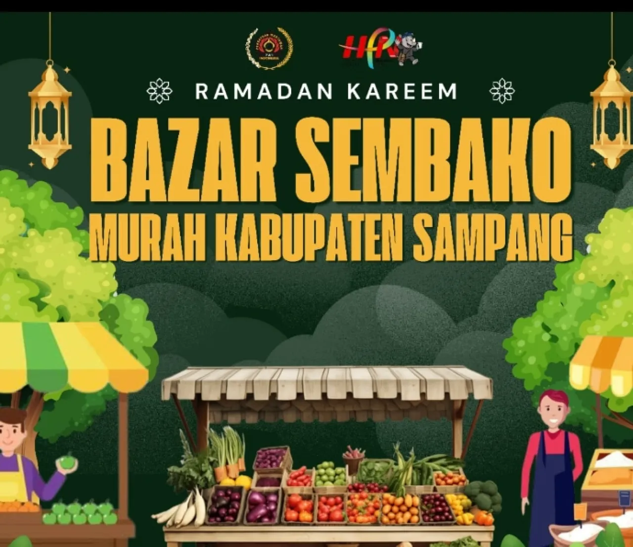 PWI Sampang Gandeng Disperta KP dan Bulog Gelar Bazar Sembako Murah