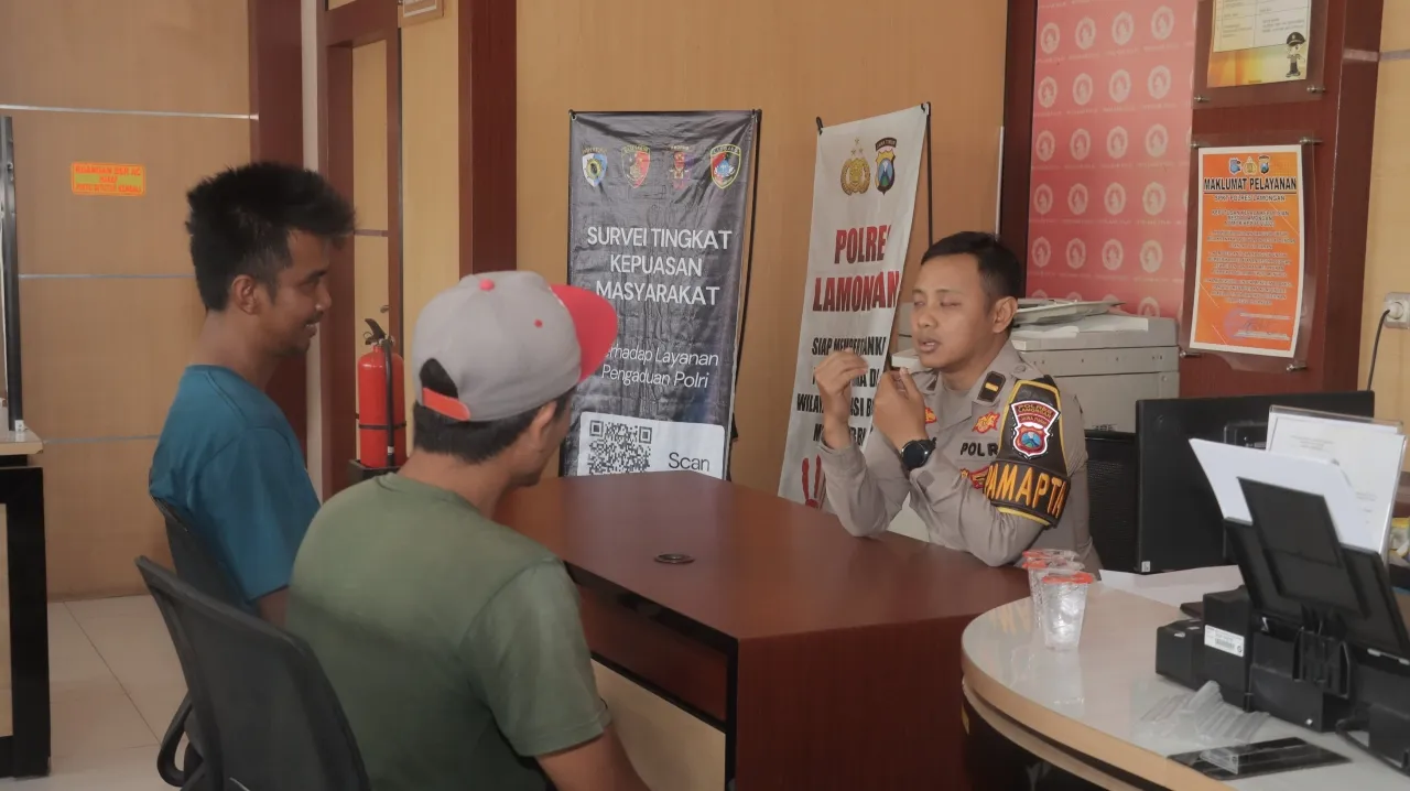 Kesalahpahaman Antar Sopir di Jalur Babat–Surabaya Berujung Damai, Pamapta Polres Lamongan Bertindak Cepat