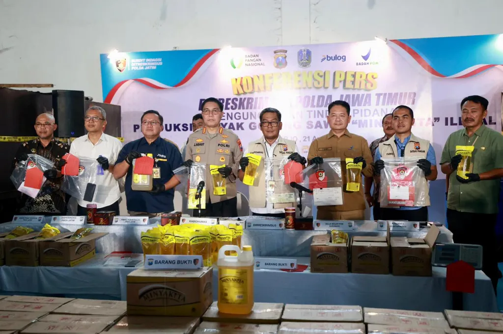 Polda Jatim Tindak Tegas Produsen MinyaKita Nakal, Isi Tak Sesuai Kemasan