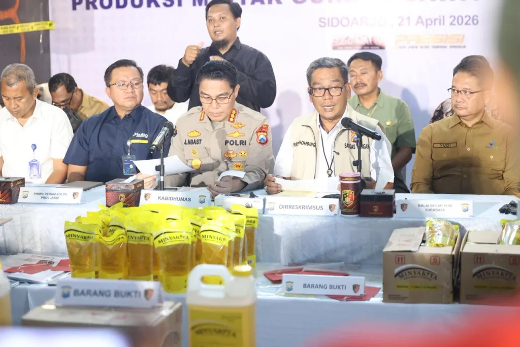 Polda Jatim Ungkap Produksi MinyaKita Ilegal, Empat Orang Ditetapkan Tersangka