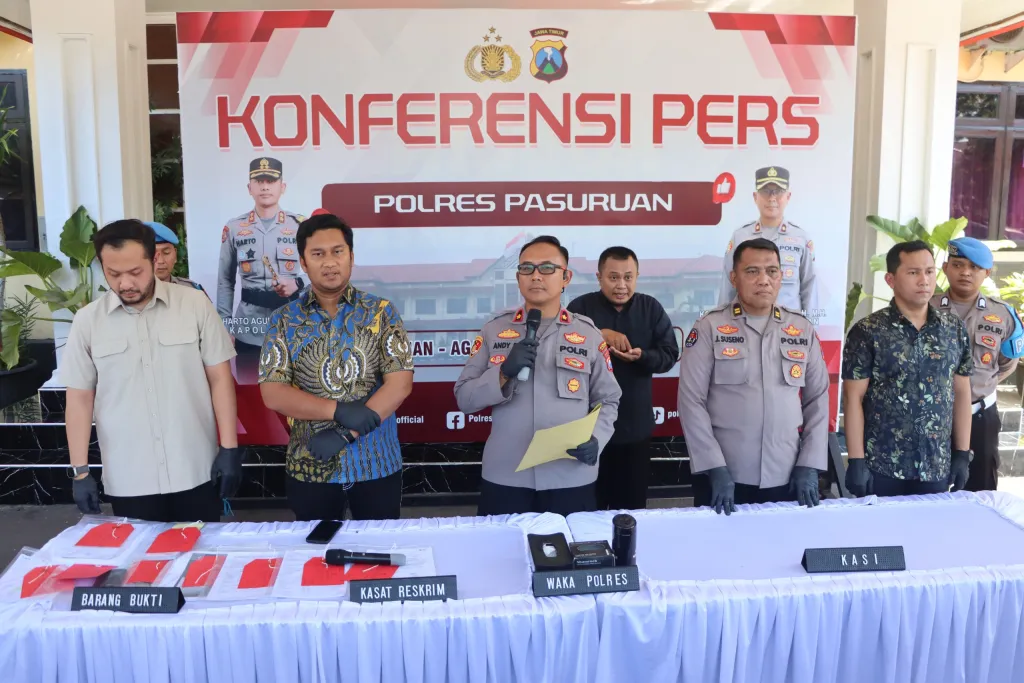 Polres Pasuruan Ungkap Tambang Andesit Ilegal di Purwosari, 5 Orang Ditetapkan Sebagai Tersangka