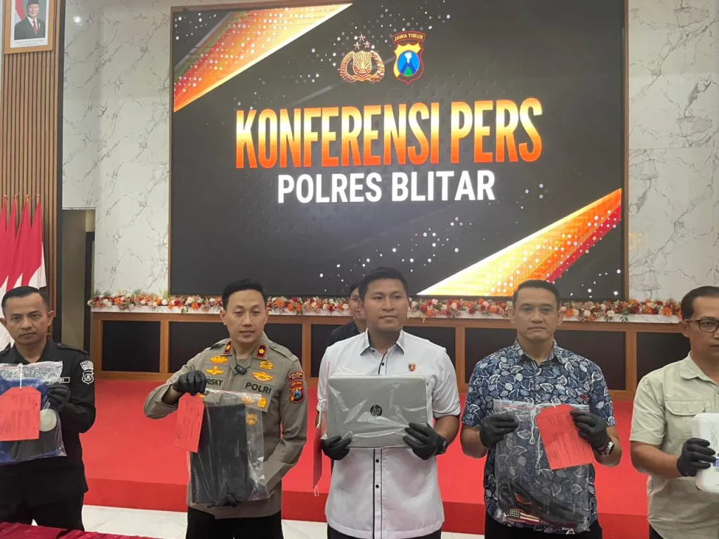 Polres Blitar Amankan Residivis Pembobol Tiga Gedung Sekolah