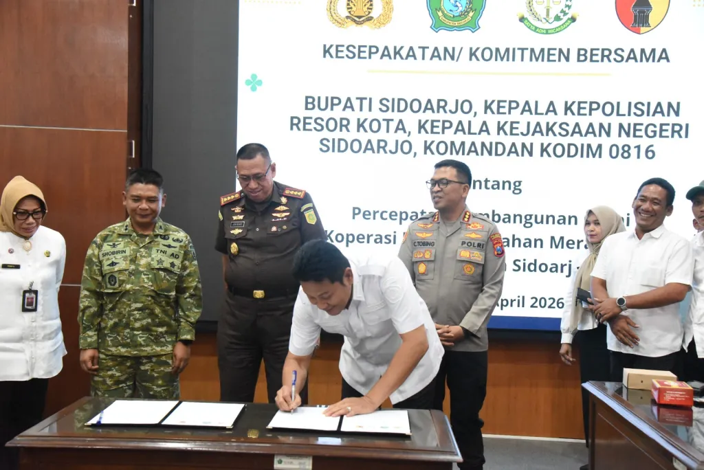 Forkopimda Sidoarjo Sinergi Percepatan Pembangunan Gerai KDKMP