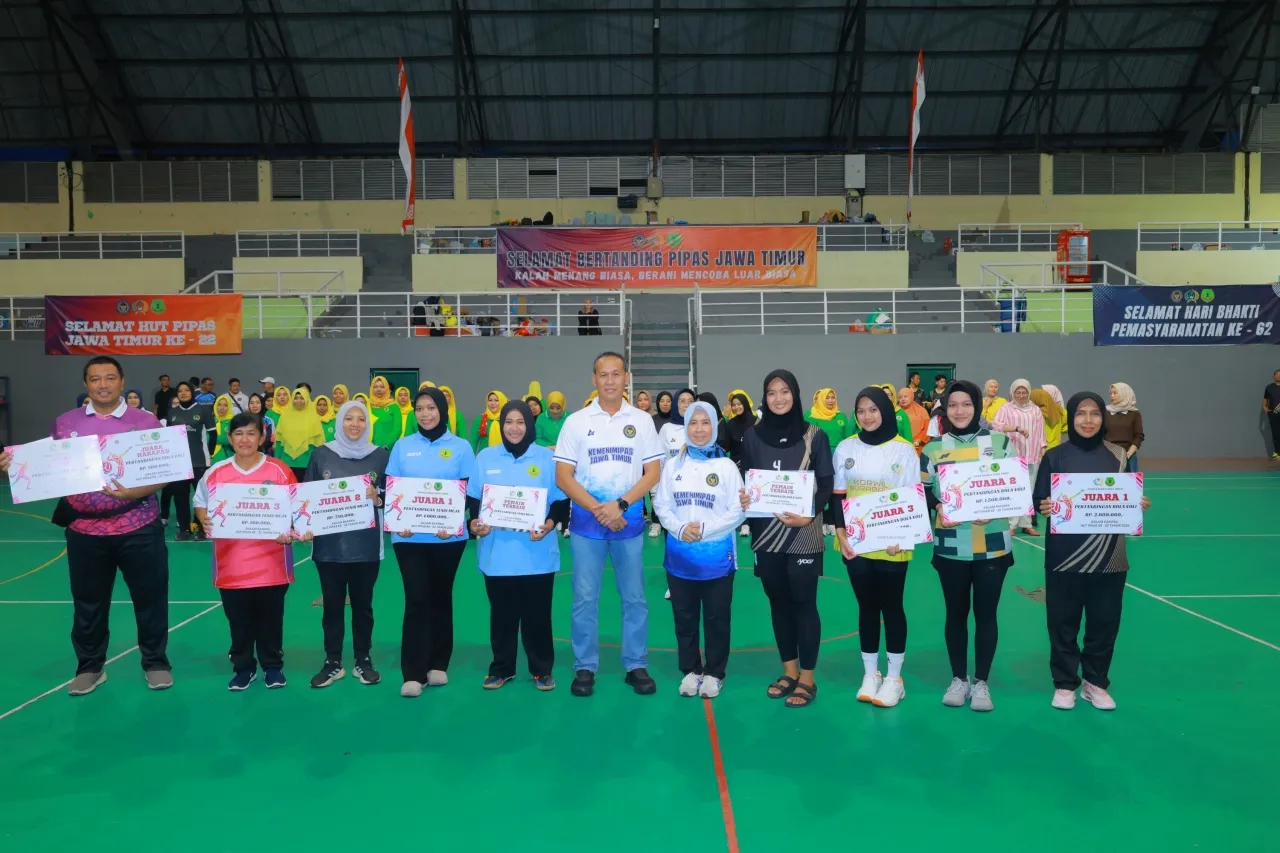Raih Prestasi Gemilang Pekan Olahraga HUT PIPAS ke-22, Tim Korwil Madiun Sabet Juara 1 dan Pemain Terbaik Tenis Meja