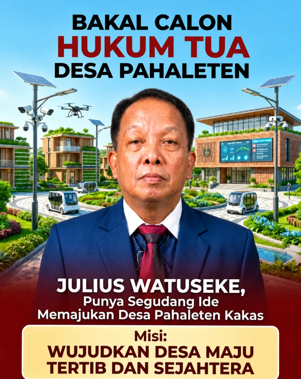 Julius Vietkie Watuseke Resmi Maju, Figur Muda Siap Lanjutkan Jejak Kepemimpinan di Pahaleten