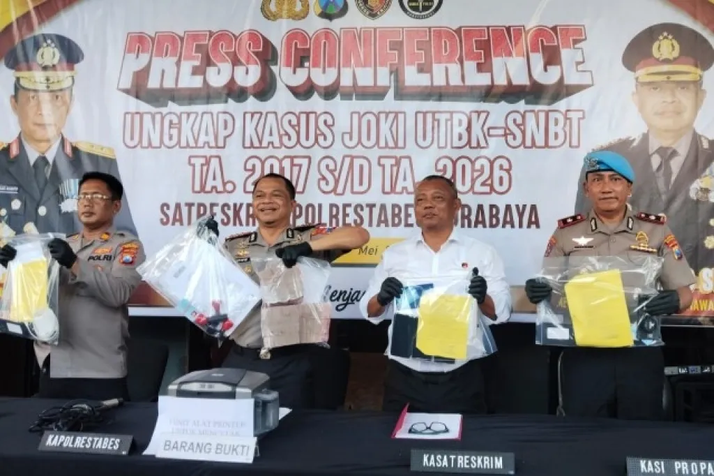 Polrestabes Surabaya Bongkar Sindikat Joki UTBK-SNBT dan Pemalsuan Dokumen, 14 Tersangka Diamankan