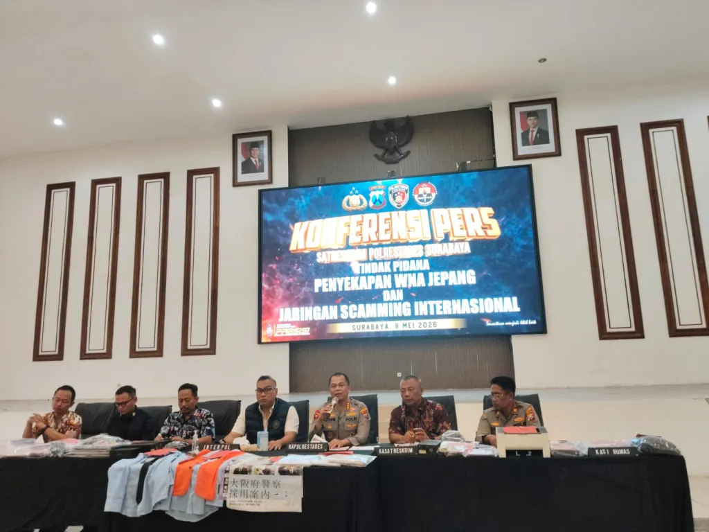 Polrestabes Surabaya Bongkar Sindikat Scamming Internasional, 44 WNA Diamankan dari Sejumlah Kota