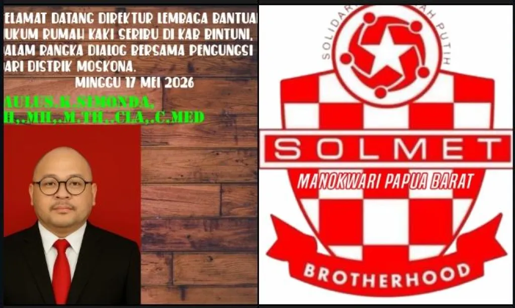 Temui Para Pengungsi Moskona Bintuni Direktur LBH -RKS Banjir Apresiasi Termasuk Dari DPD Solmet Manokwari Papua Barat