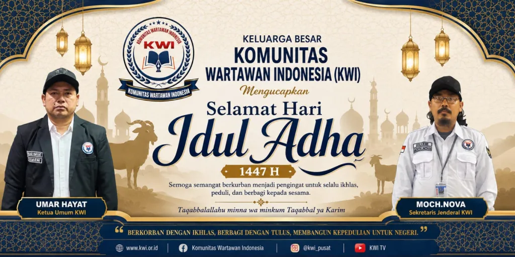 Keluarga Besar KWI Sampaikan Ucapan Selamat Hari Raya Idul Adha 1447 H