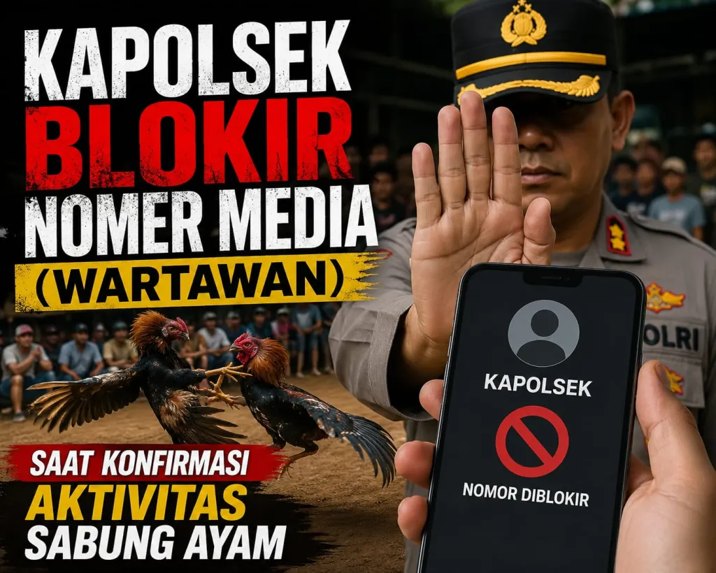 Pengaduan Aktivitas Judi Sabung Ayam Dinilai Belum Mendapat Respons, Kapolsek Ambulu Diduga Blokir Nomer WA Jurnalis