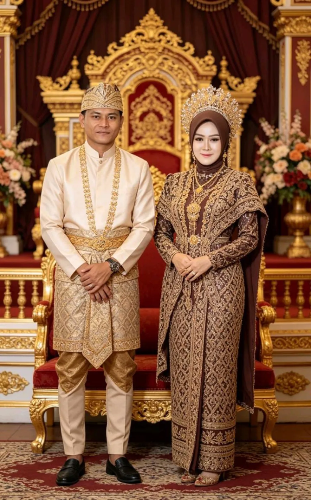 Momen Bahagia Keluarga Moch Rokib, SH. diacara Pernikahan putrinya Alila dan Sudi
