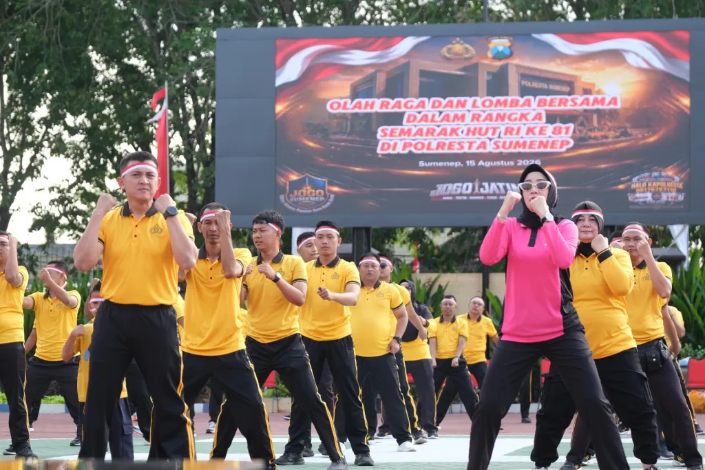 Polresta Sumenep Semarakkan HUT RI ke-81 dengan Olahraga dan Aneka Lomba Kebersamaan