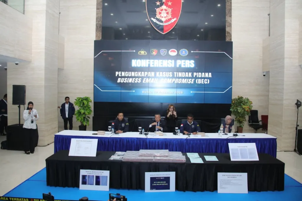 Polri Ungkap Kasus Business Email Compromise, Kerugian Korban Capai USD 350 Ribu