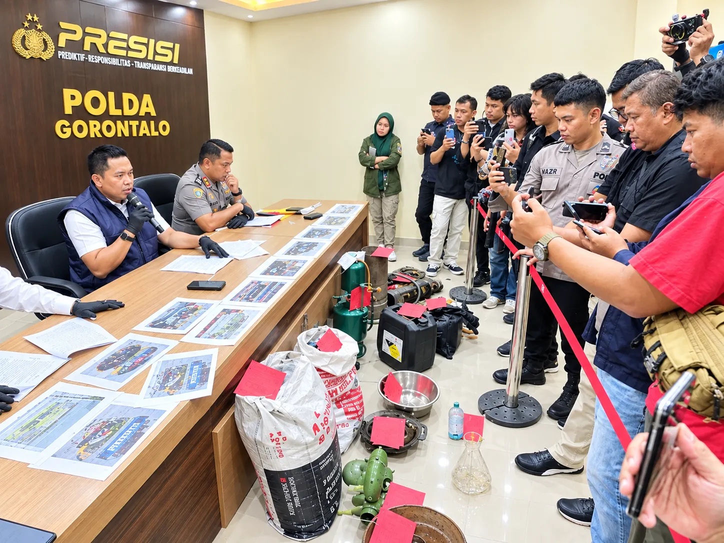 PETI Tilangobula Ditindak! Ditreskrimsus Polda Gorontalo Amankan 9 Orang, Dua Jadi Tersangka