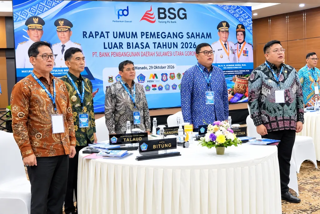Plt Bupati Heronimus Makainas Hadiri RUPS LB Bank SulutGo, Perkuat Komitmen Pemkab Sitaro sebagai Pemegang Saham