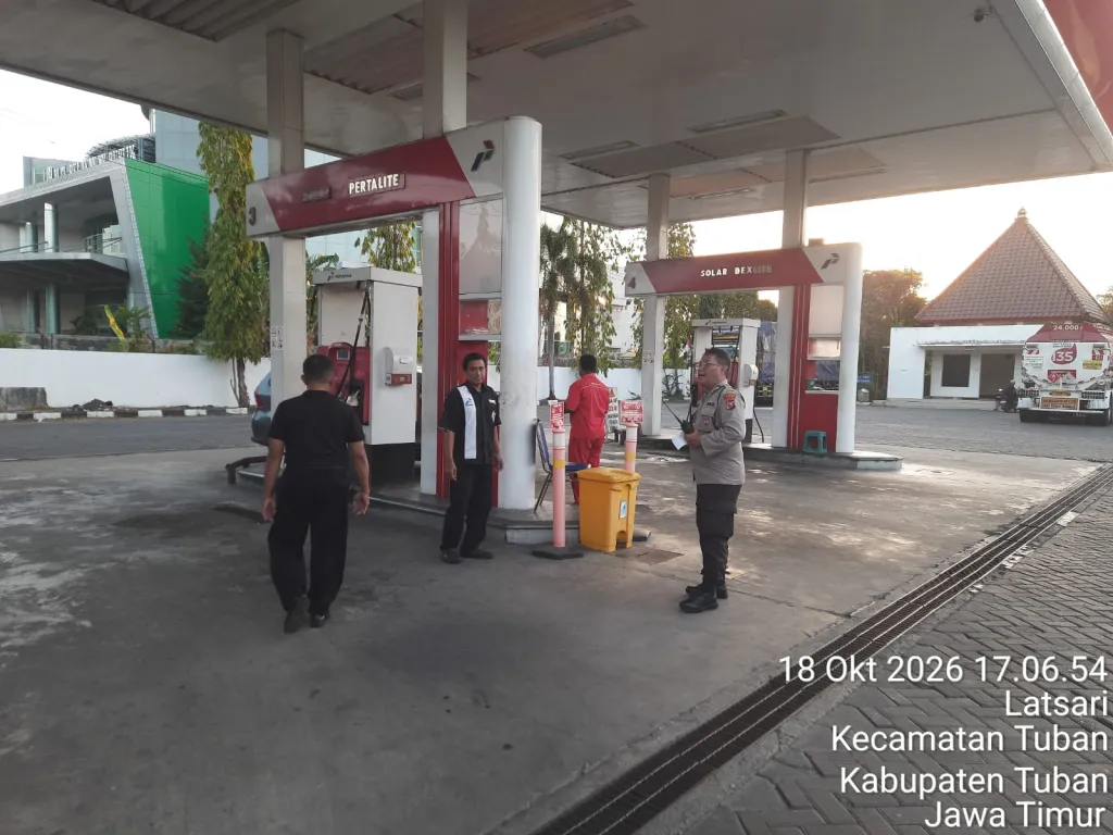 Polresta Tuban Cek 31 SPBU, Pastikan Stok BBM Aman dan Cegah Panic Buying