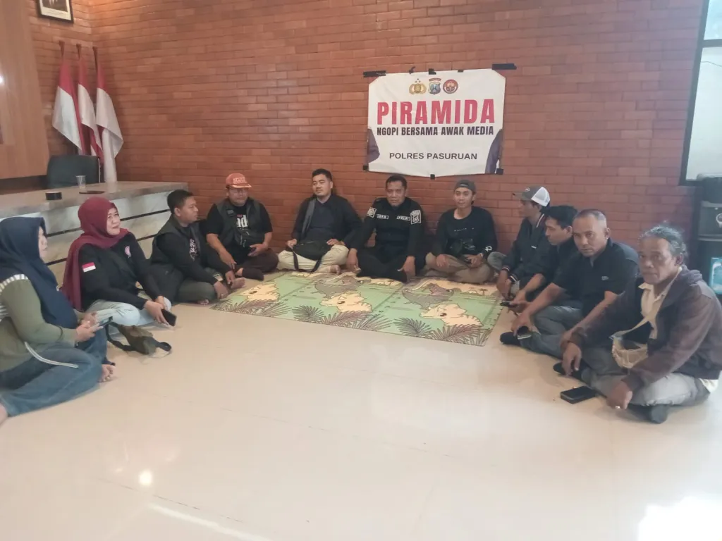 PIRAMIDA Polres Pasuruan, Ngopi Bersama Awak Media Perkuat Sinergi dan Komunikasi