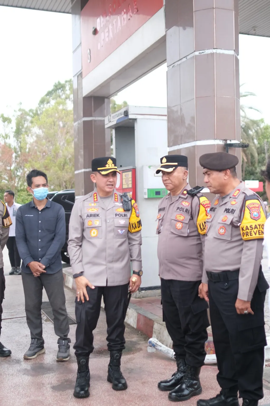 Kapolresta Sumenep Cek SPBU Gedungan, Pastikan Stok BBM Aman dan Imbau Warga Tidak Panic Buying