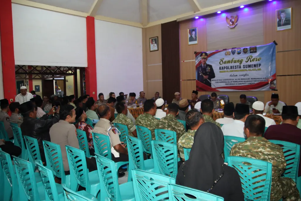 Sambung Roso di Dasuk, Kapolresta Sumenep Perkuat Sinergi dengan Forkopimcam, Tokoh Masyarakat, dan 15 Kepala Desa