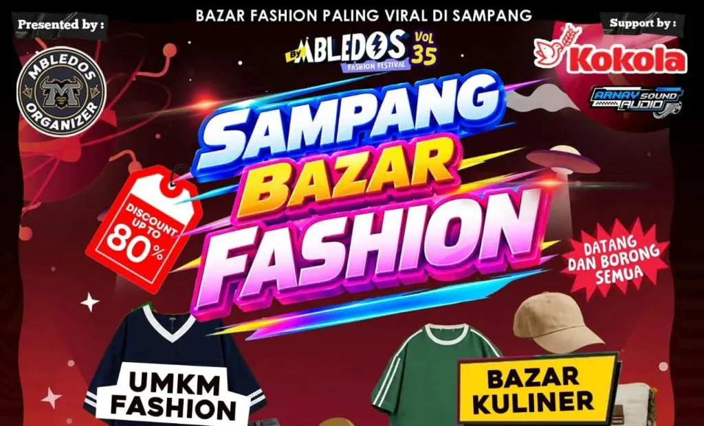 Sampang Bazar Fashion Vol. 35 Hadir di GOR Tennis Indoor, Padukan Fesyen dan Hiburan