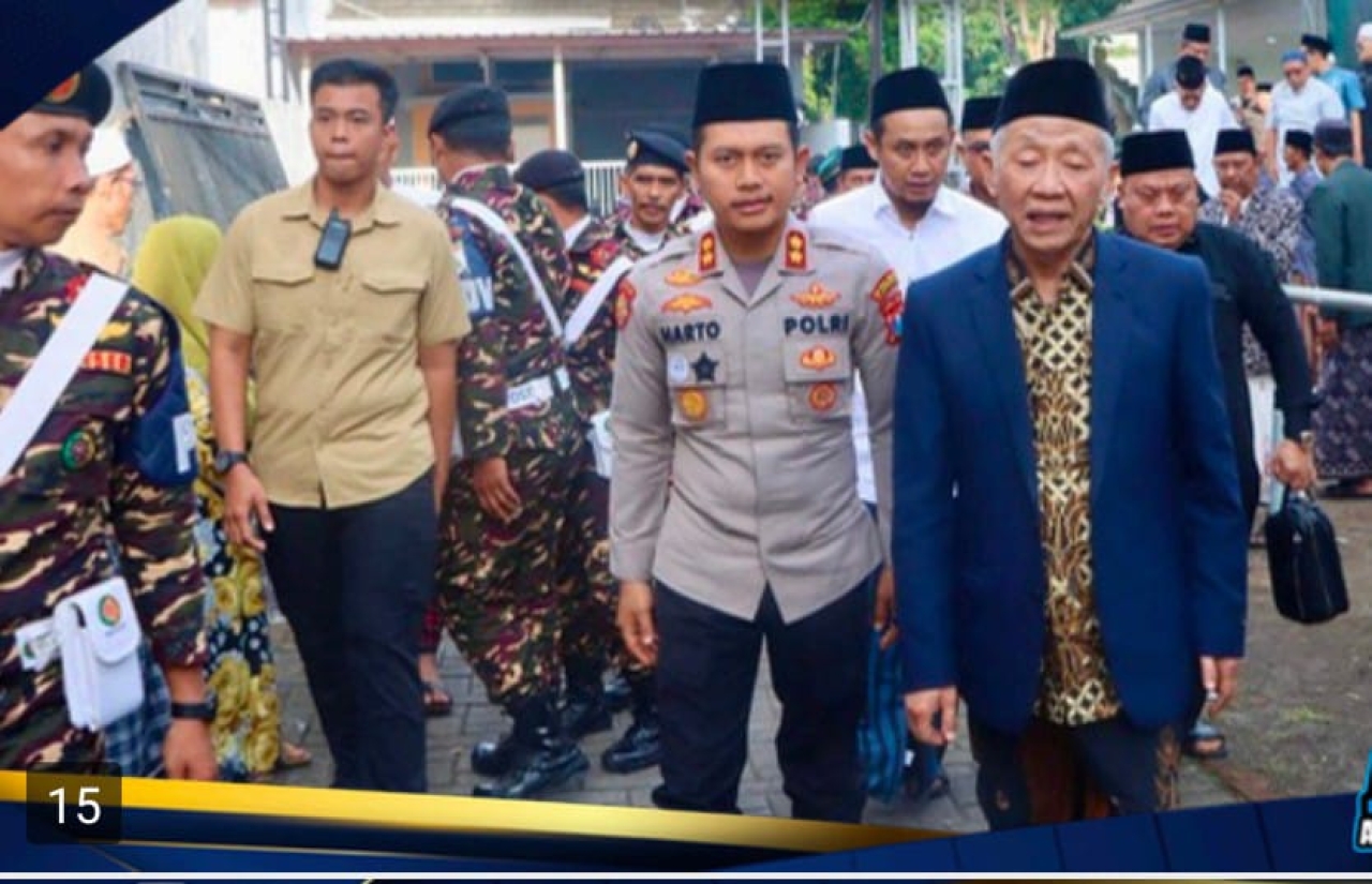 Kapolres Pasuruan Hadiri Manaqib Dzikrul Ghofilin bersama Ribuan Jamaah