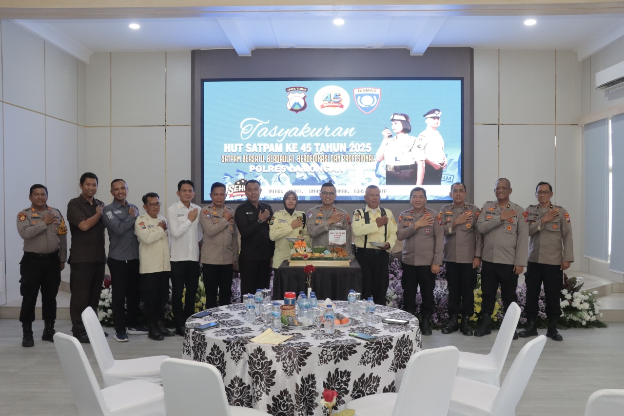 Pesan Kapolres Lamongan di Tasyakuran HUT Satpam ke-45