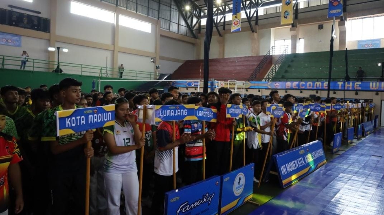 Puluhan Klub Ikuti Kejurprov Bola Voli Indoor U-18 Se-Jawa Timur di Tulungagung