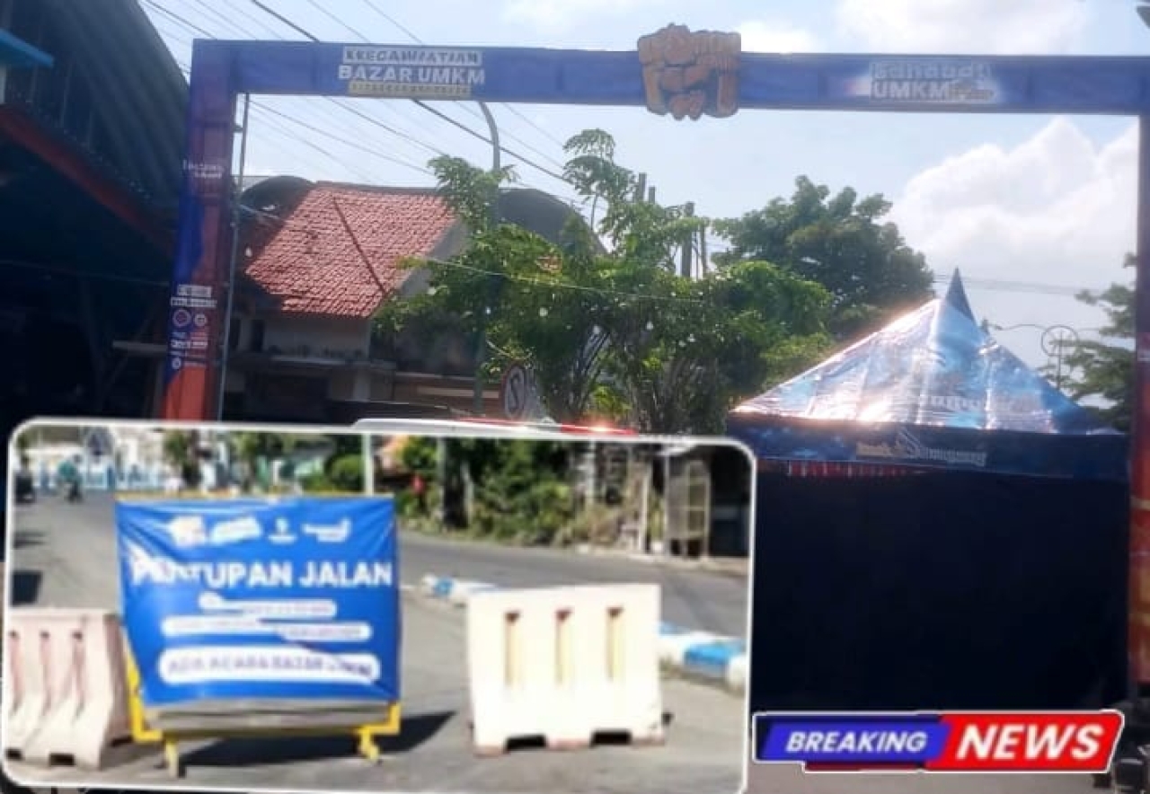 Caption Foto: Akibat Penutupan jalan Akses Pendidikan Terjepit Kemeriahan Sampang Fest,