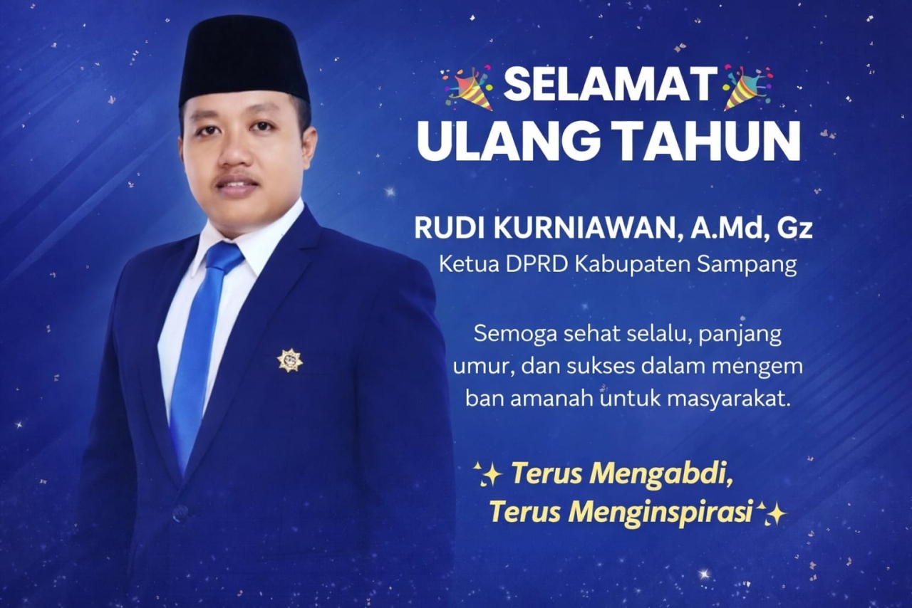 Ketua DPRD Sampang Rudi Kurniawan Genap 34 Tahun, Doa dan Harapan untuk Pengabdian yang Lebih Baik