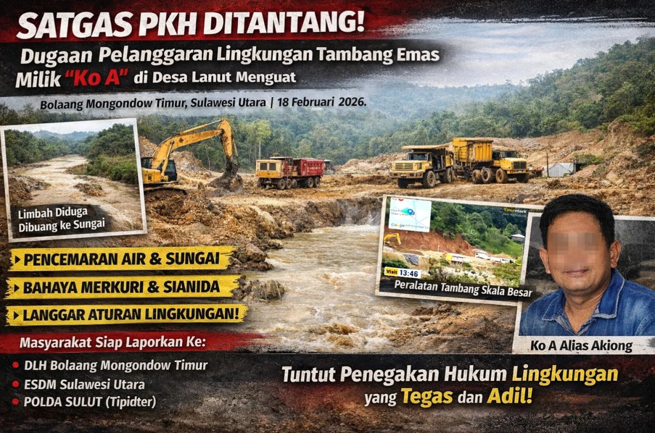 Operasi Alat Berat Setiap Hari, Lingkungan Terancam: Warga Desak Audit Tambang Talong