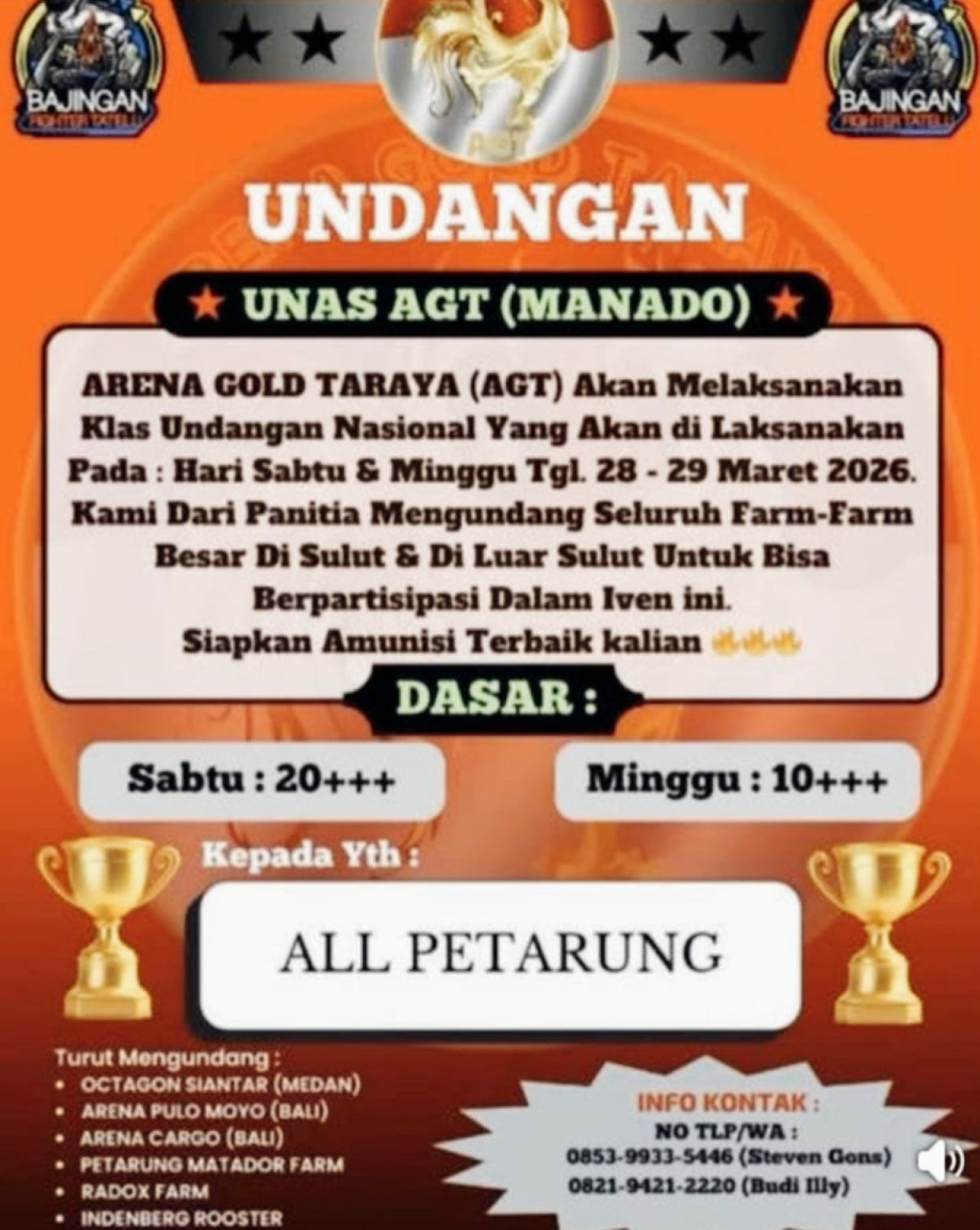 “Undangan Judi Sabung Ayam Viral: Tantangan Terbuka untuk Aparat atau Bukti Lemahnya Penegakan Hukum?”