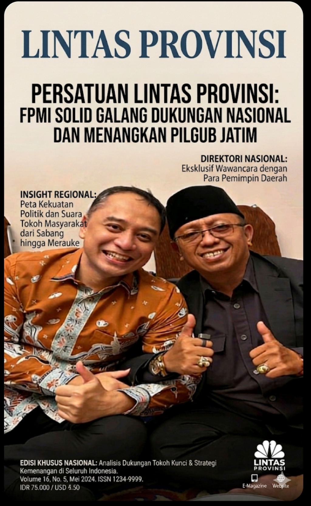 RESTU DARI MADURA: ABI MUNIF TEGASKAN FPMI SOLID MENANGKAN ERI CAHYADI DI PILGUB JATIM