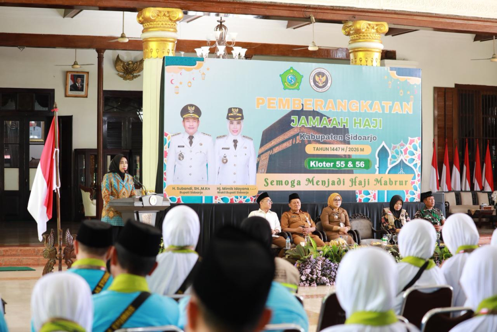 1.239 CJH Berangkat Hari Ini, Wabup Mimik : Jaga Kesehatan dan Doakan Sidoarjo