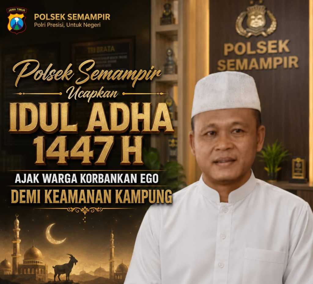 Polsek Semampir Ucapkan Idul Adha 1447 H, Ajak Warga Korbankan Ego Demi Keamanan Kampung