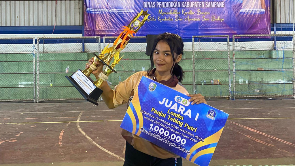 Chatarina Keisya Putri Hidayat Borong Medali Emas di Ajang O2SN Panjat Tebing Kabupaten Sampang 2026