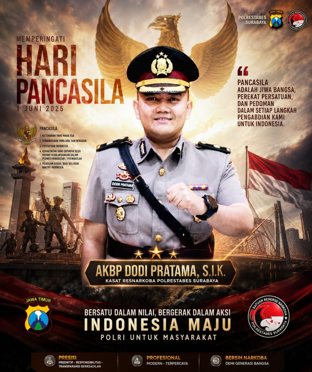 Kasat Resnarkoba Polrestabes Surabaya: Pancasila Benteng Utama Lawan Narkoba