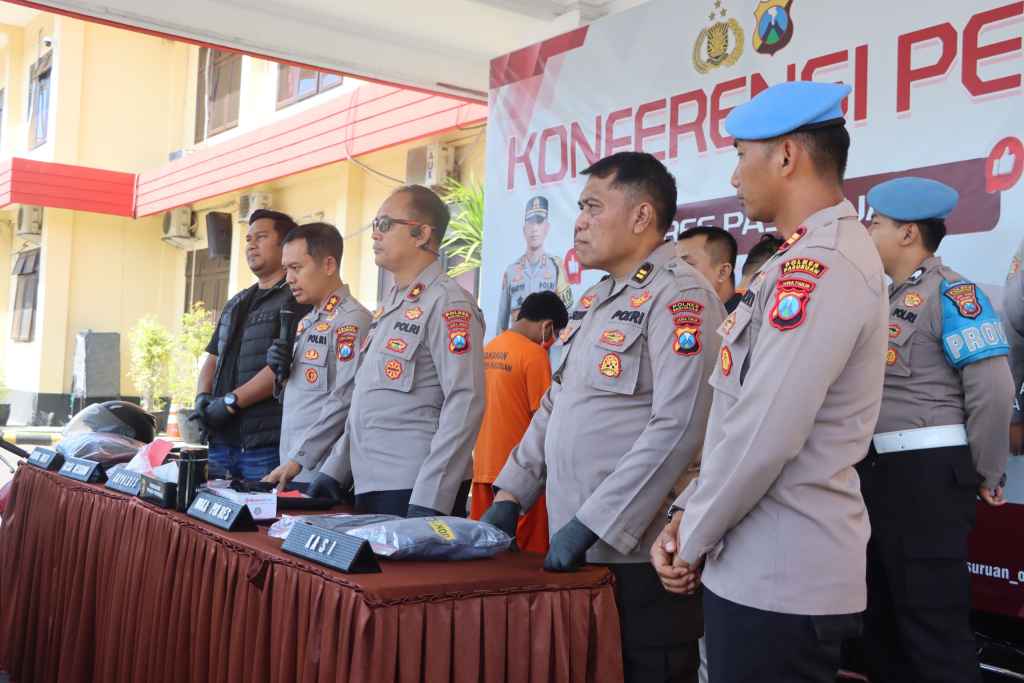 Polres Pasuruan Ungkap Tiga Kasus Menonjol, Pelaku Jambret Maut hingga Penembakan Airsoft Gun Berhasil Ditangkap
