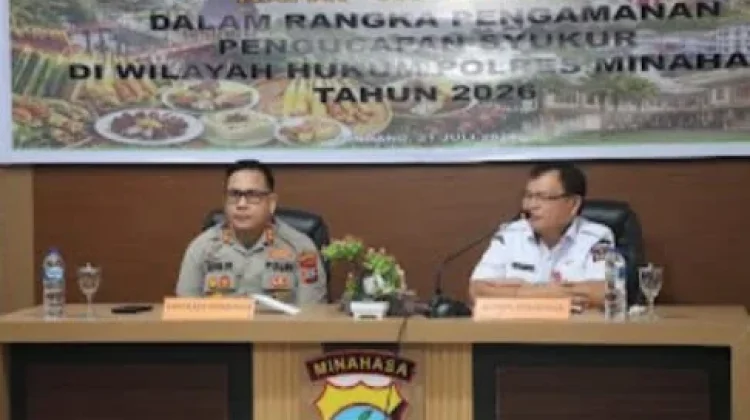 Kapolres Minahasa Pastikan Pengucapan Syukur 2026 Berlangsung Aman dan Kondusif, Warga Diajak Rayakan dengan Tertib
