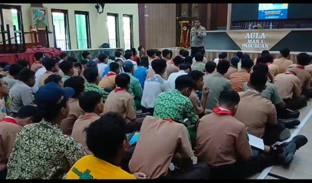 Polres Pasuruan Tanamkan Disiplin kepada 340 Siswa Baru MAN 1 Pasuruan, Bekal Wujudkan Generasi Berkarakter