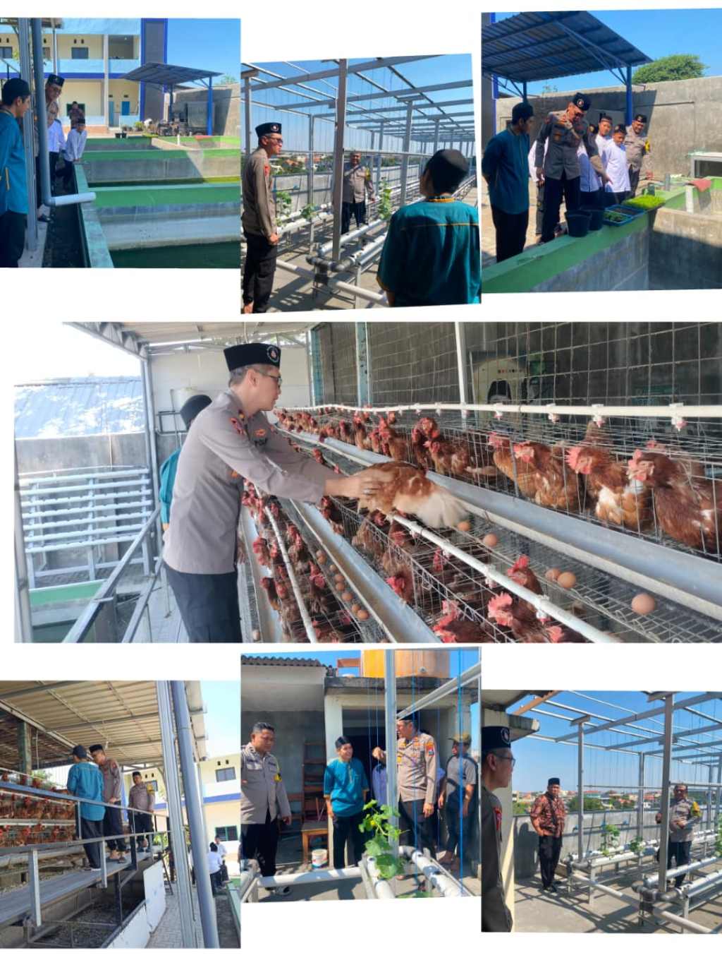 Polsek Karangpilang Dorong Pemanfaatan Lahan Produktif melalui Peternakan, Budidaya Ikan, dan Hidroponik