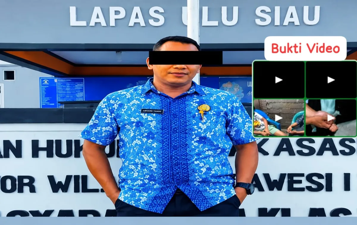 Tiga Kali Diduga Lecehkan Anak 14 Tahun, Oknum ASN Lapas Ulu Siau Masih Bebas Usai Diperiksa Polisi