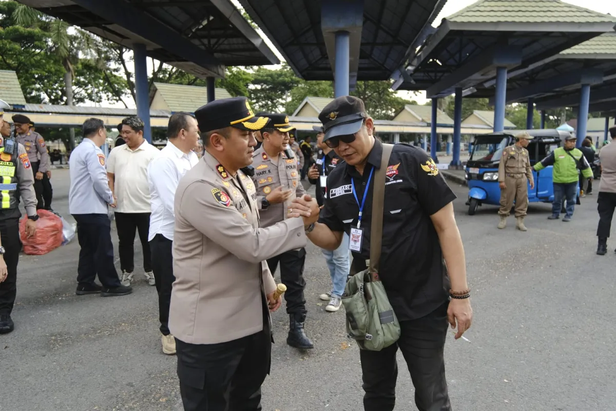 Hadir di Doa Bersama GARDA, Kapolres Kediri Ajak Ojol Perkuat Persatuan Bangsa