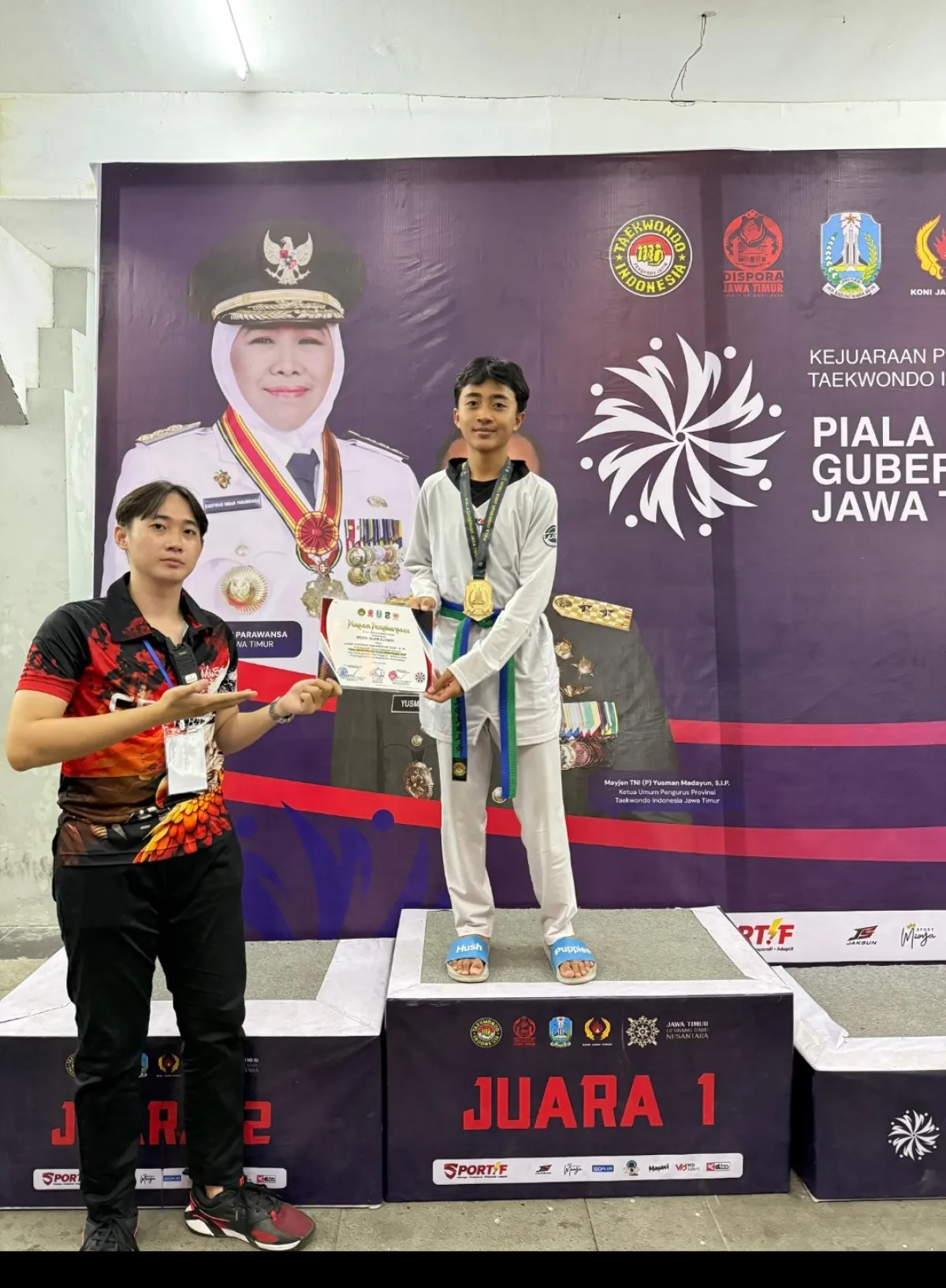 Siswa SMPN 2 Surabaya Moch. Adam Alvaro Raih Juara 1 Kyorugi Semi Prestasi Cadet M-49 Piala Gubernur Jatim 2026